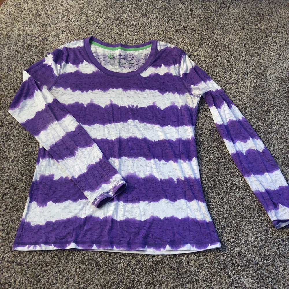 Nollie purple striped long sleeve